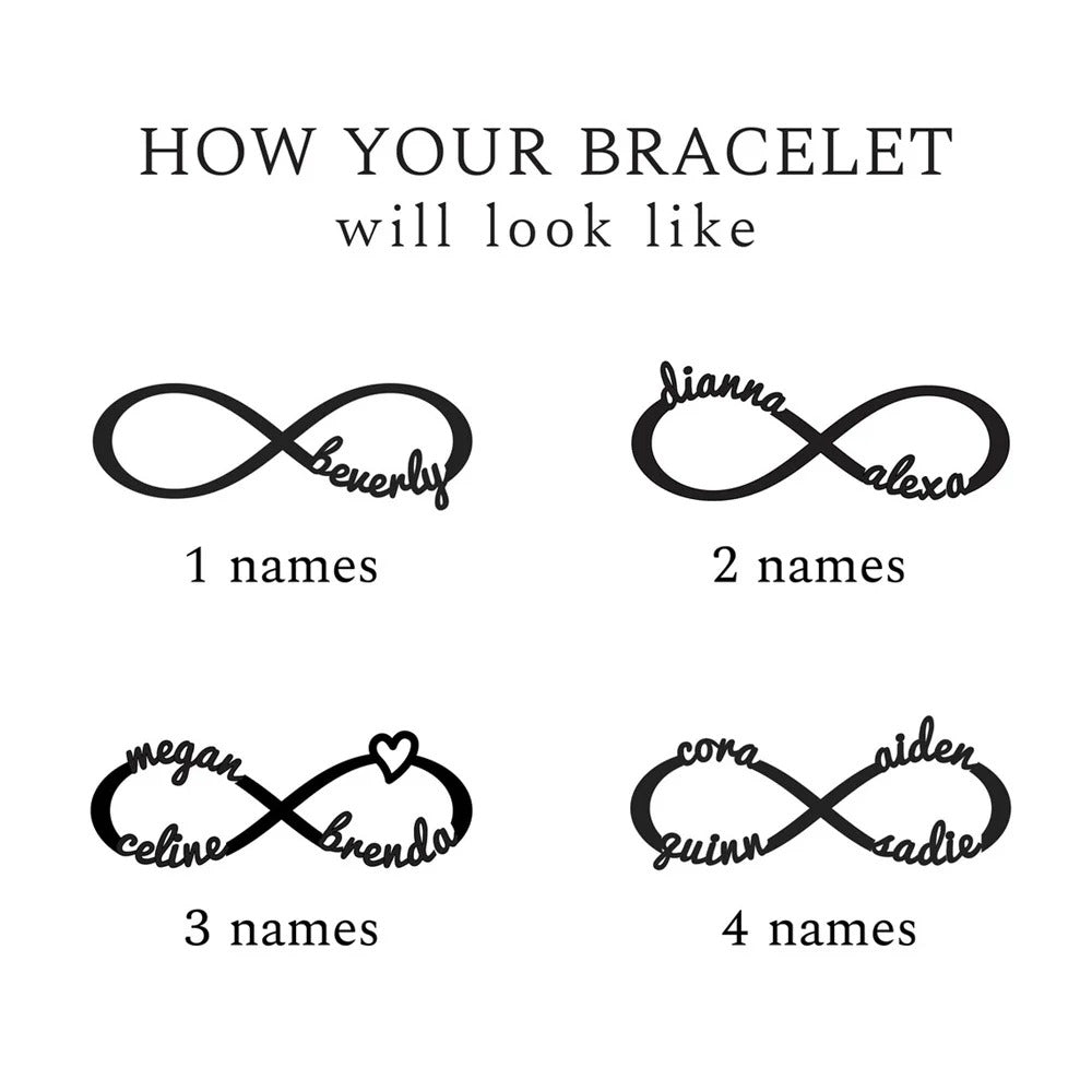 Personalised Infinity Name Necklace