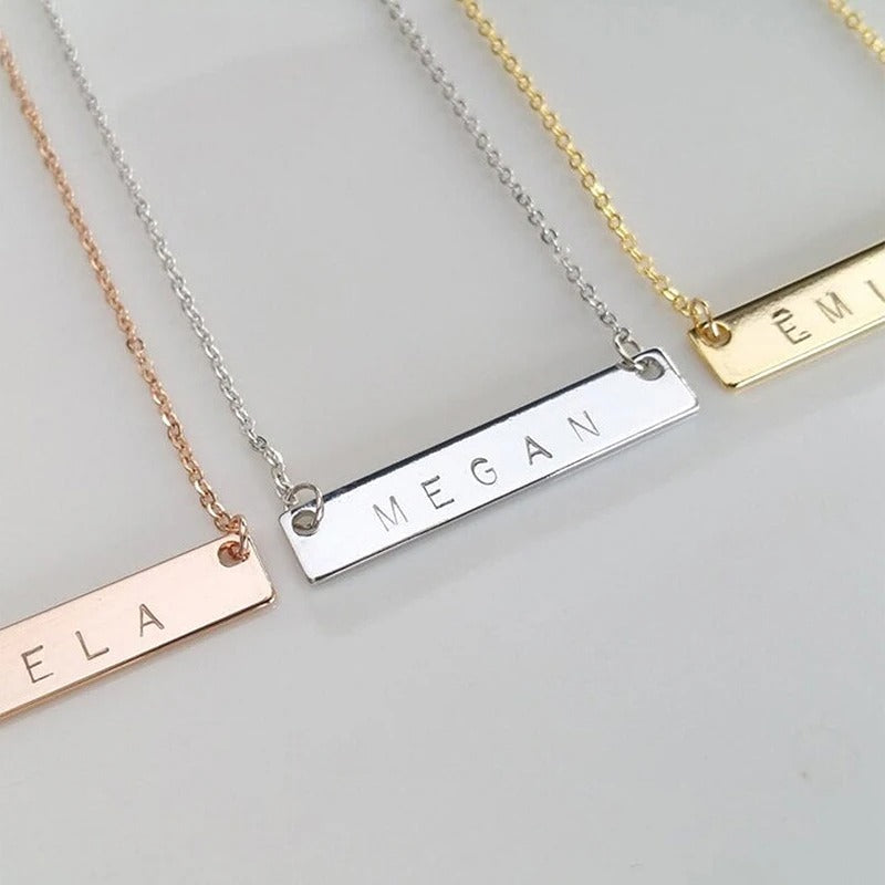 Flat Bar Necklace
