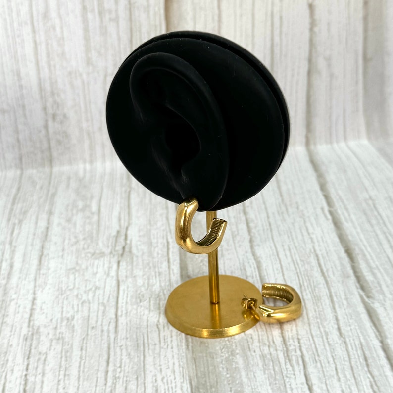 Gold Chunky Hoop Earrings