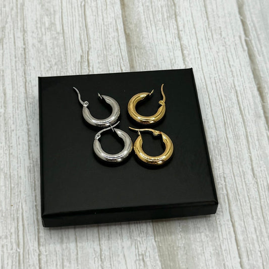 Thick Hoop Earrings