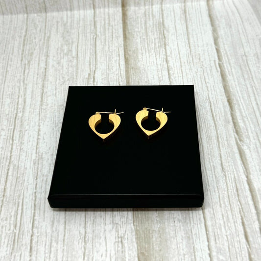 Heart Hoop Earrings