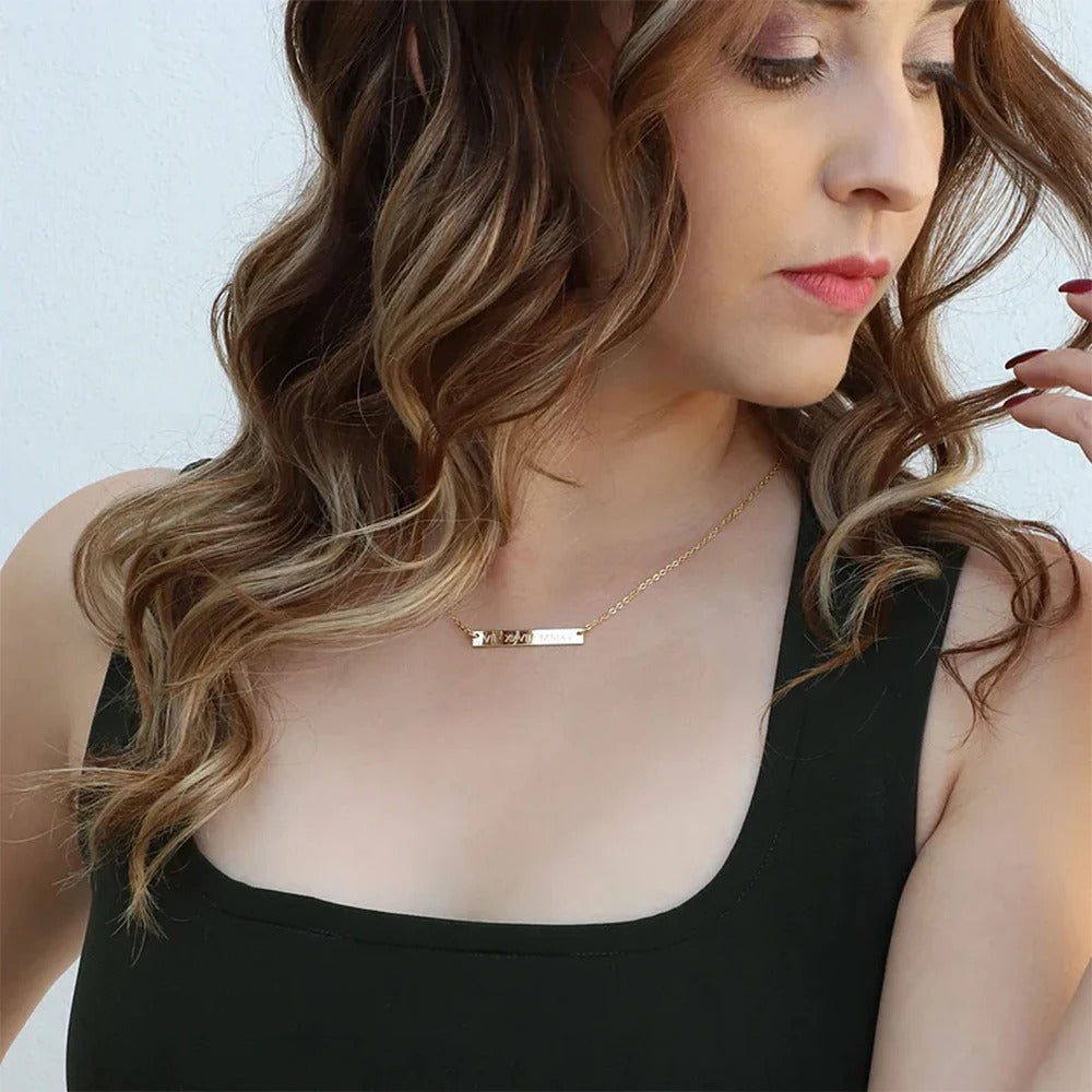 Flat Bar Necklace