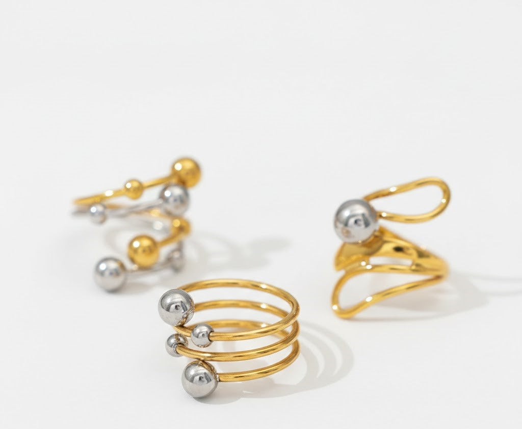 Women`s Ball Open Ring Jewellery