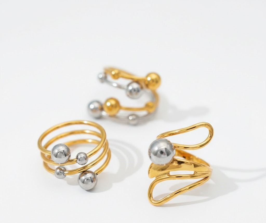 Women`s Ball Open Ring Jewellery