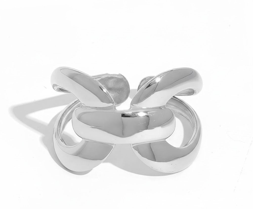 Women's Gold & Silver Statement Adjustable Ring