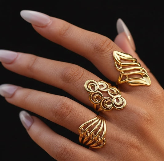 Luxury Adjustable Finger Women`s Ring